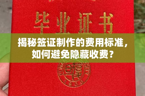 文安揭秘签证制作的费用标准，如何避免隐藏收费？